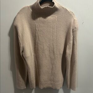 ASOS Camel Ribbed Cowl Neck Sweater